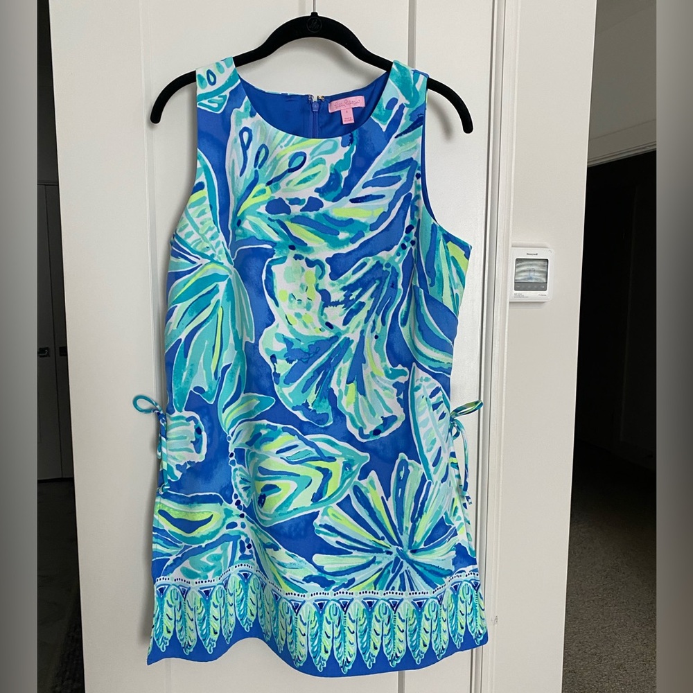 Lilly Pulitzer Womens Floral Shift Romper Skort Dress Multi-Color Size 6